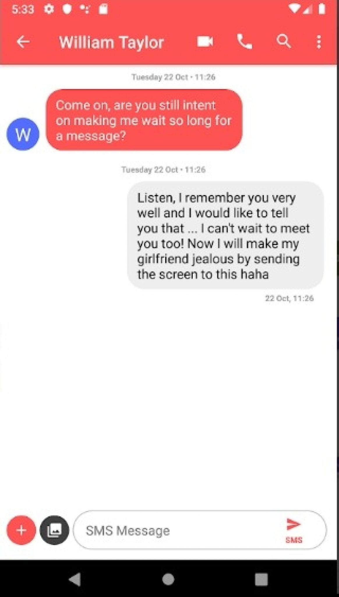 fake text message app