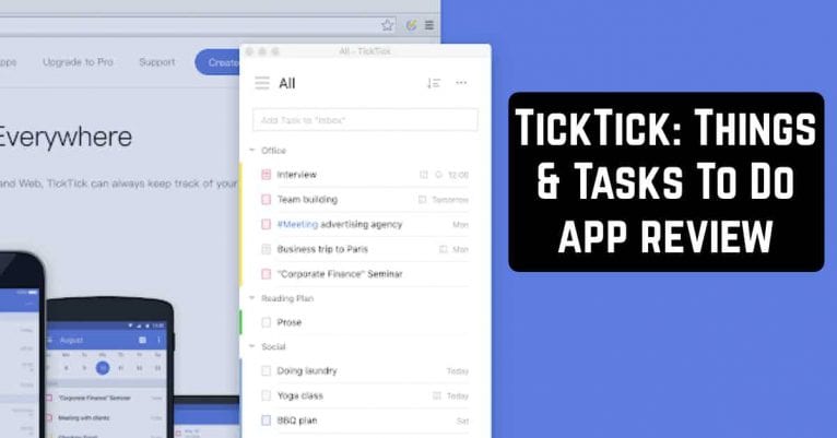 TickTick: Things & Tasks To Do app review
