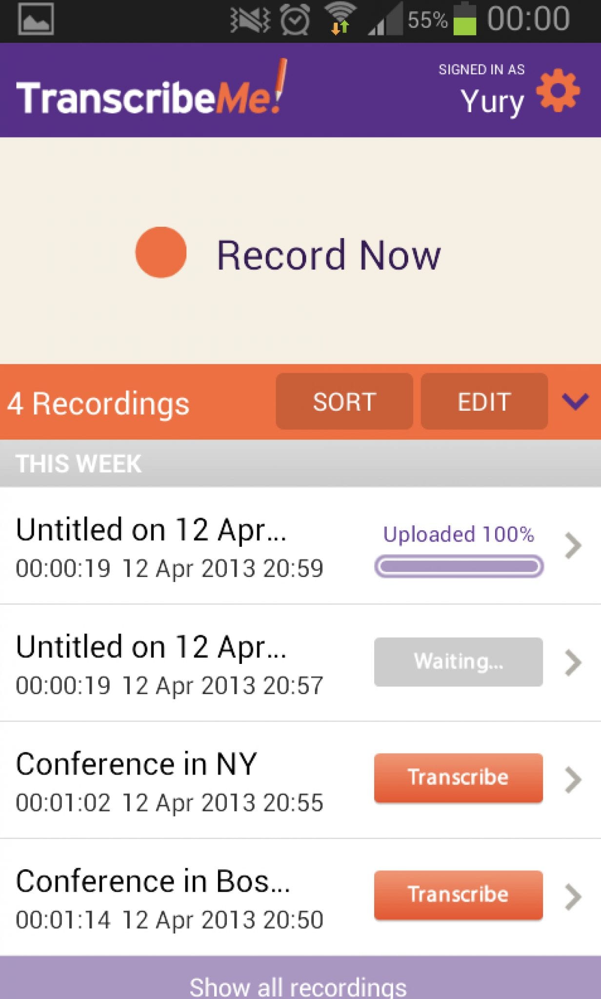 download the new for ios Transcribe 9.30