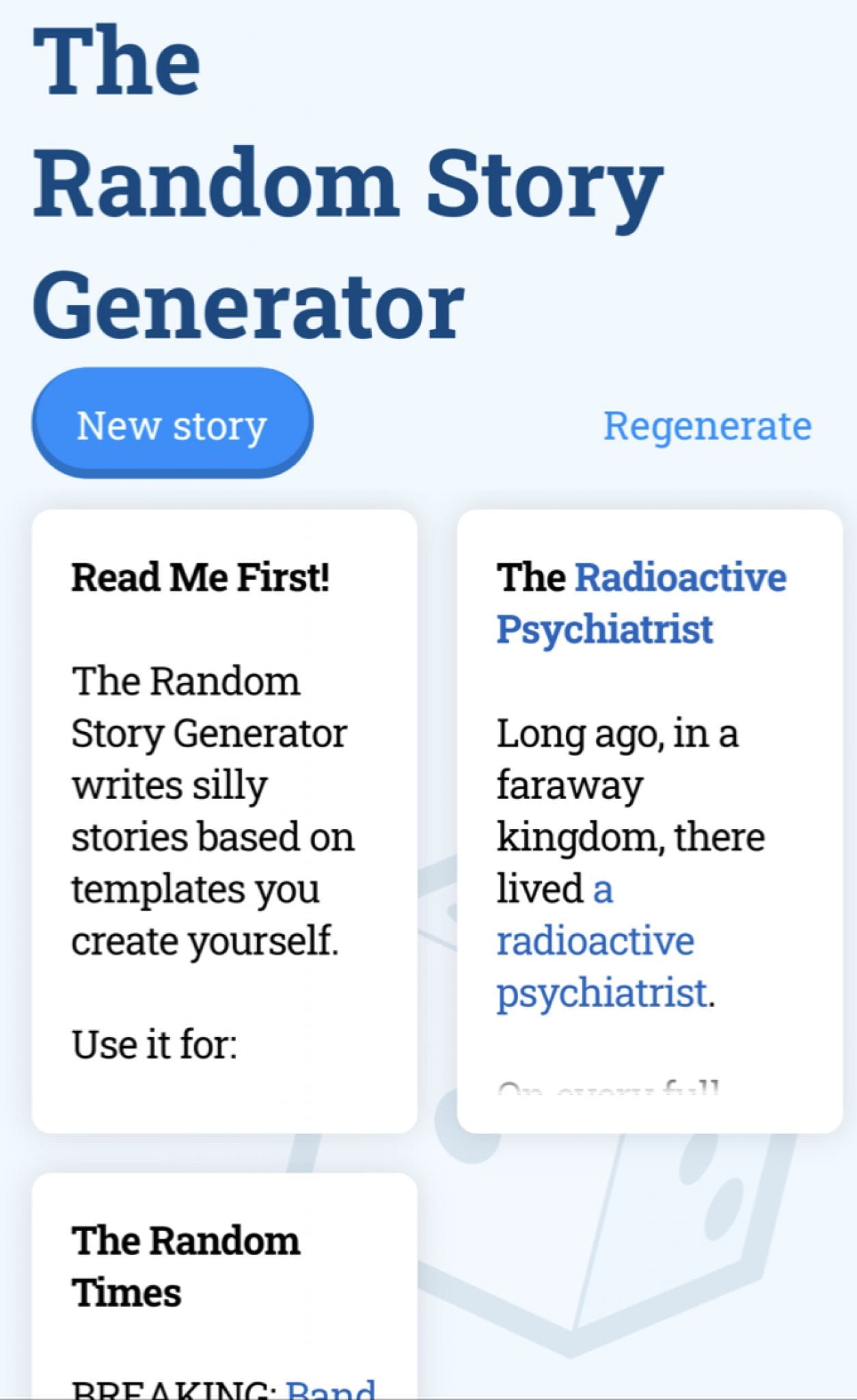 Story generator