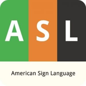 ASL American Sign Language logo