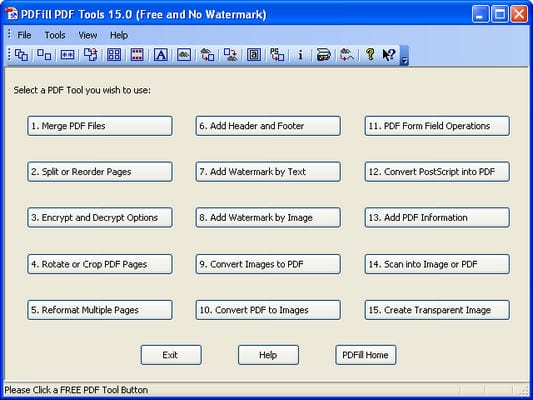 PDFill Free PDF Tools