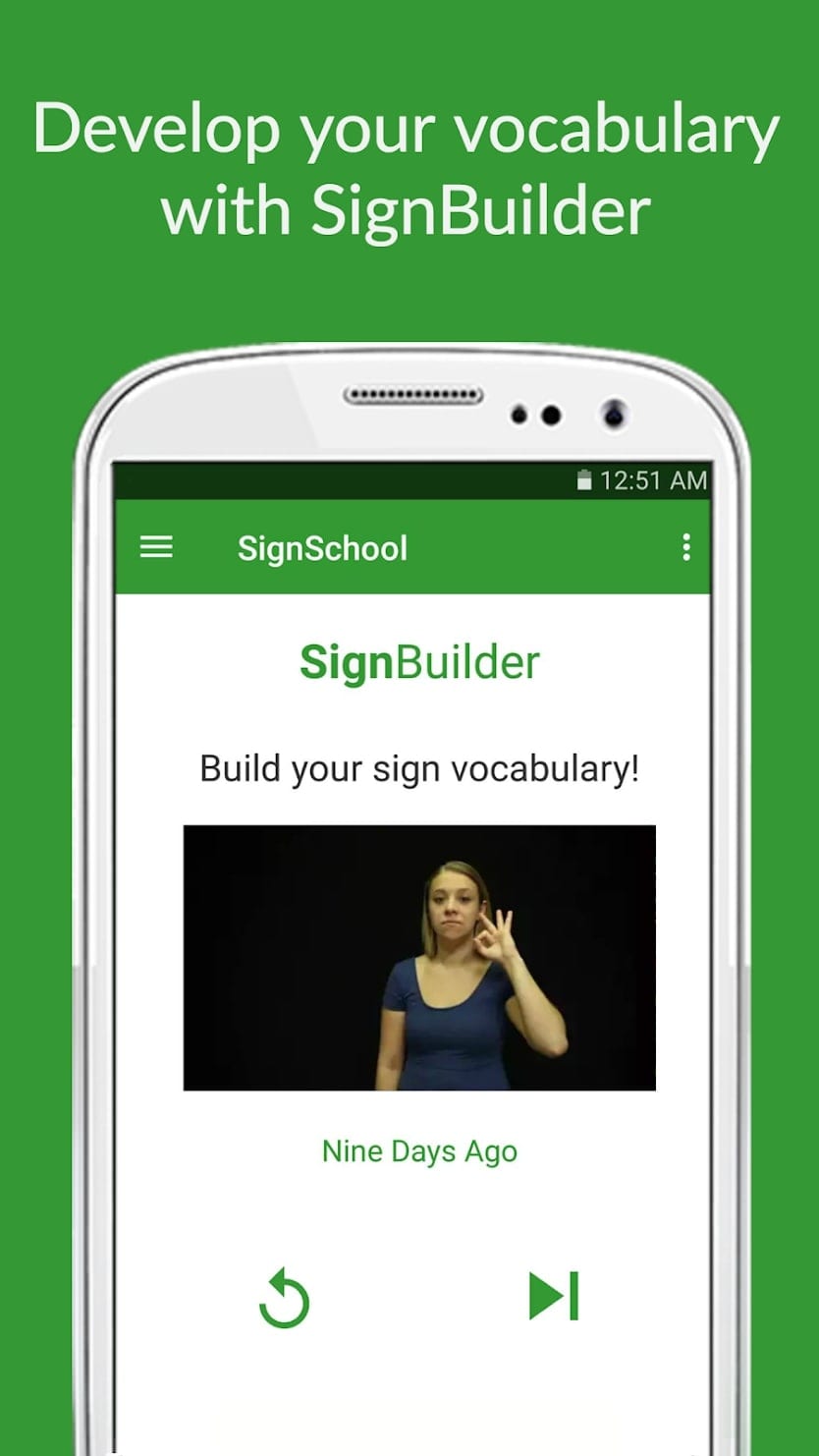 SignSchool screen 2