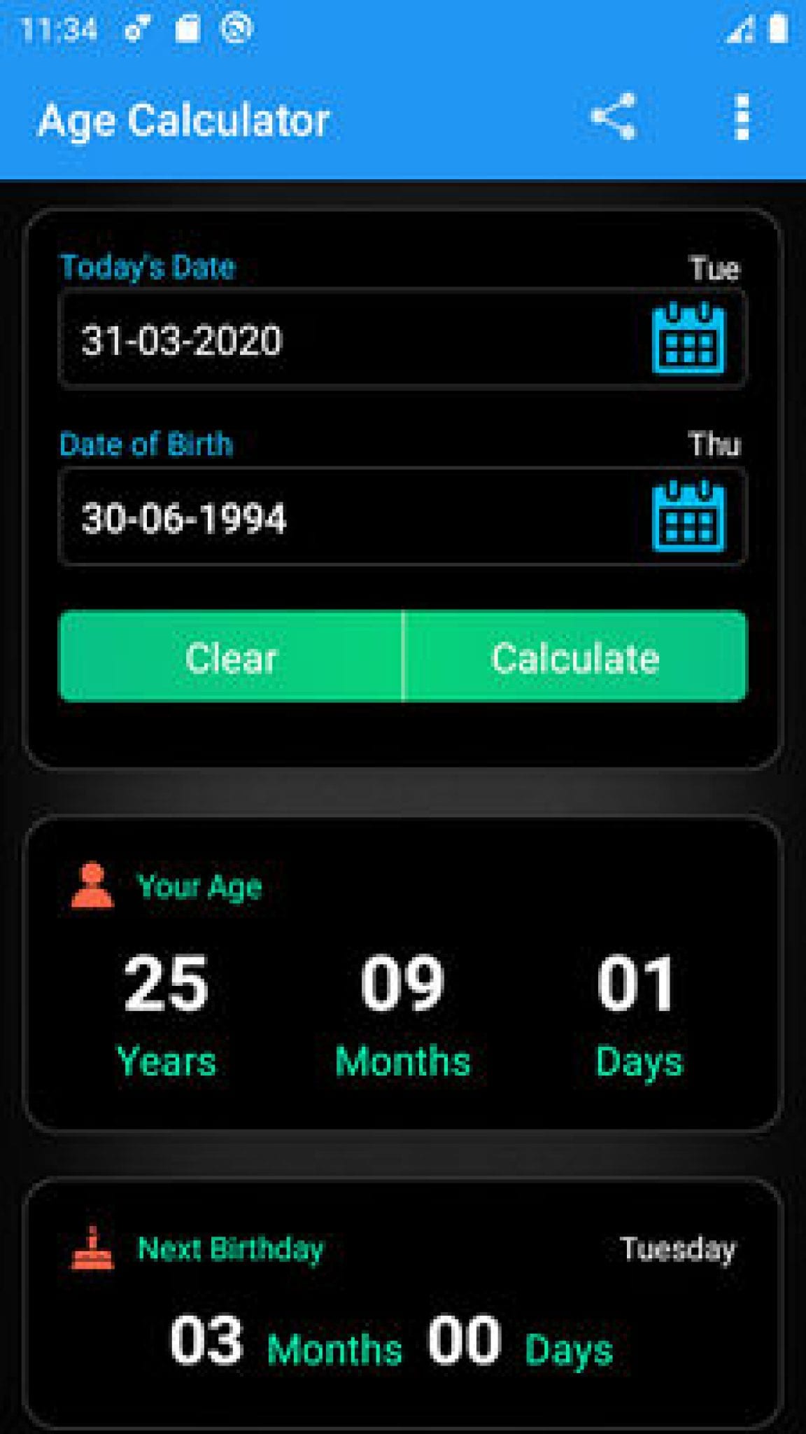 11 Best Age Calculator Apps for Android and iOS | Free apps for Android ...