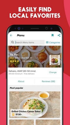 Seamless Restaurant Takeout & Food Delivery App2