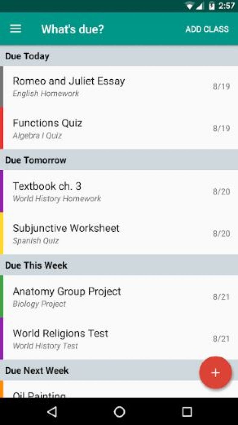 android app for doing homework