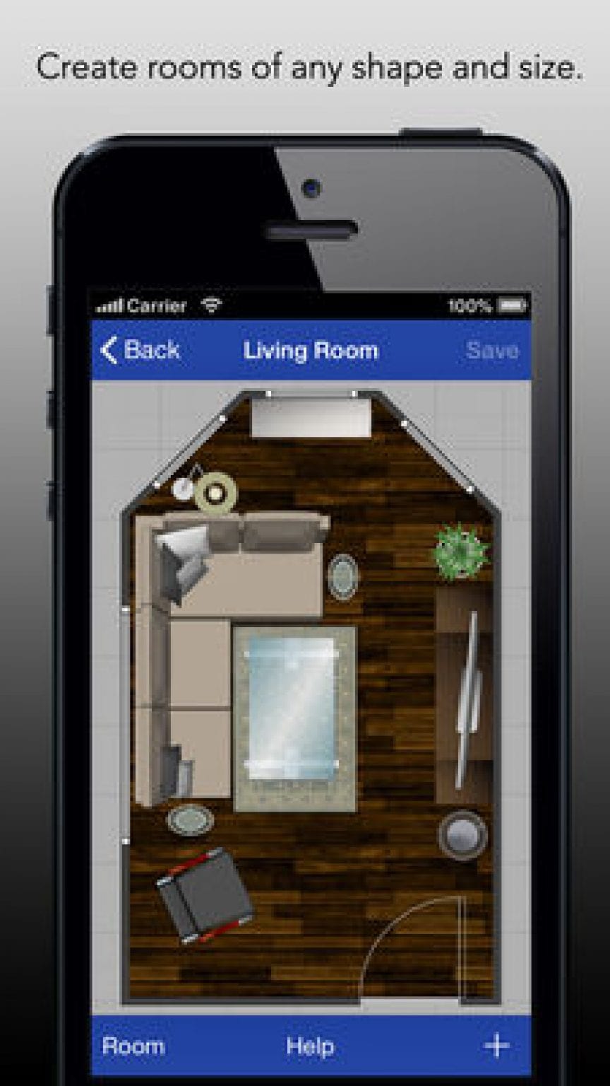 app to arrange a room