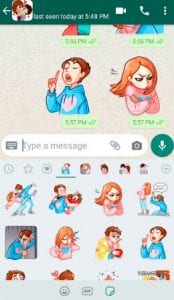 Love Story Stickers for WhatsApp ❤️ WAStickerApps