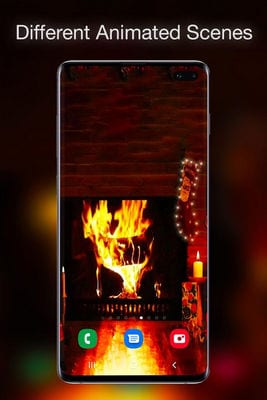 Christmas Fireplace Live Wallpaper by Live Wallpapers HD2