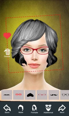 Hairstyle Changer app, virtual makeover women, men by Mettletech1