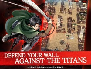 Attack on Titan TACTICS screen 1