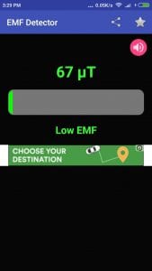 EMF Detector screen 2