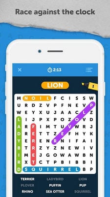 Infinite Word Search Puzzles by Random Logic Games1