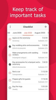 MyWed Wedding Planner with Checklist and Budget1