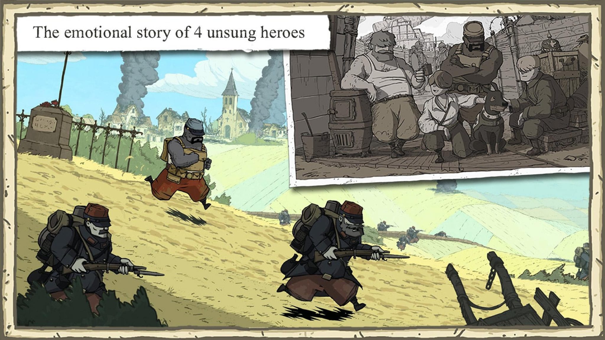 Валили игра. Valiant Hearts русский солдат.