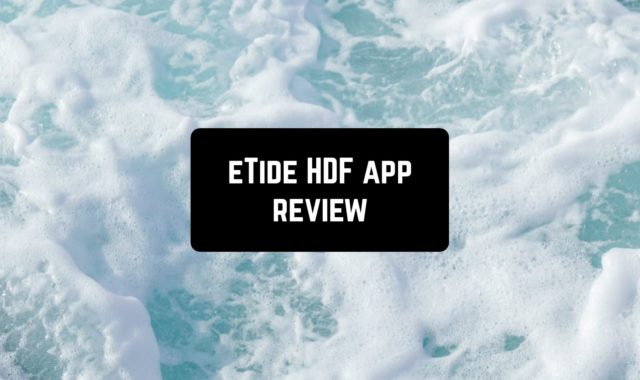 eTide HDF App Review