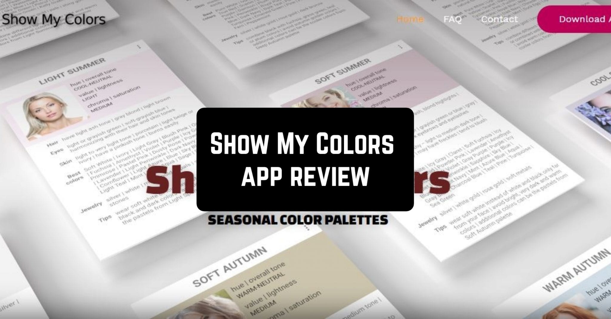 Show My Colors Seasonal Color Palettes App Review Freeappsforme