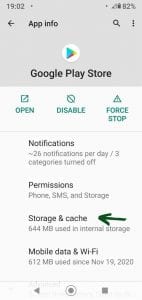 Clear The Play Store Cache 2