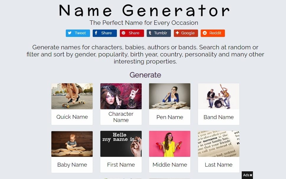 Name Generator web