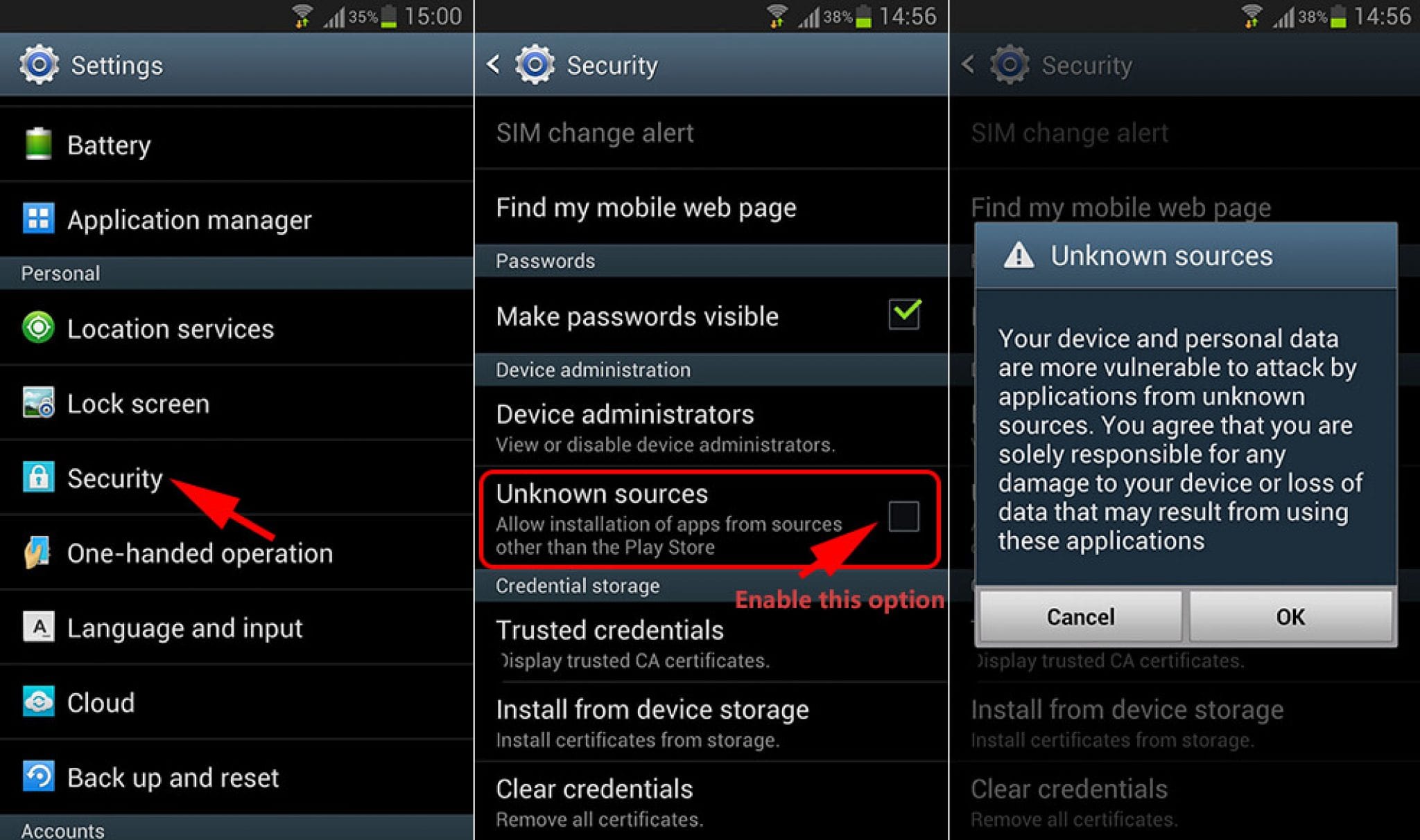 Install Unknown apps. Screen Lock service администратор устройства что это. Certificate installer Android. Install from Storage.