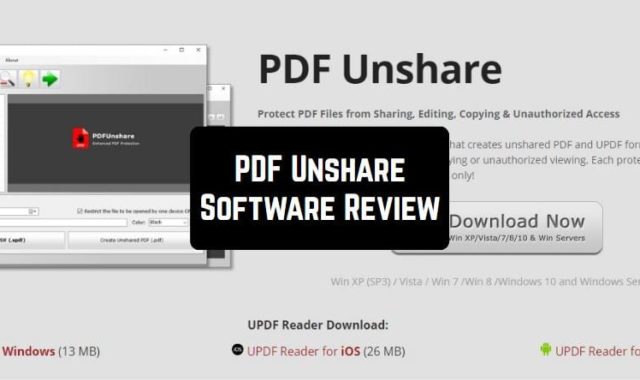 PDF Unshare Software Review
