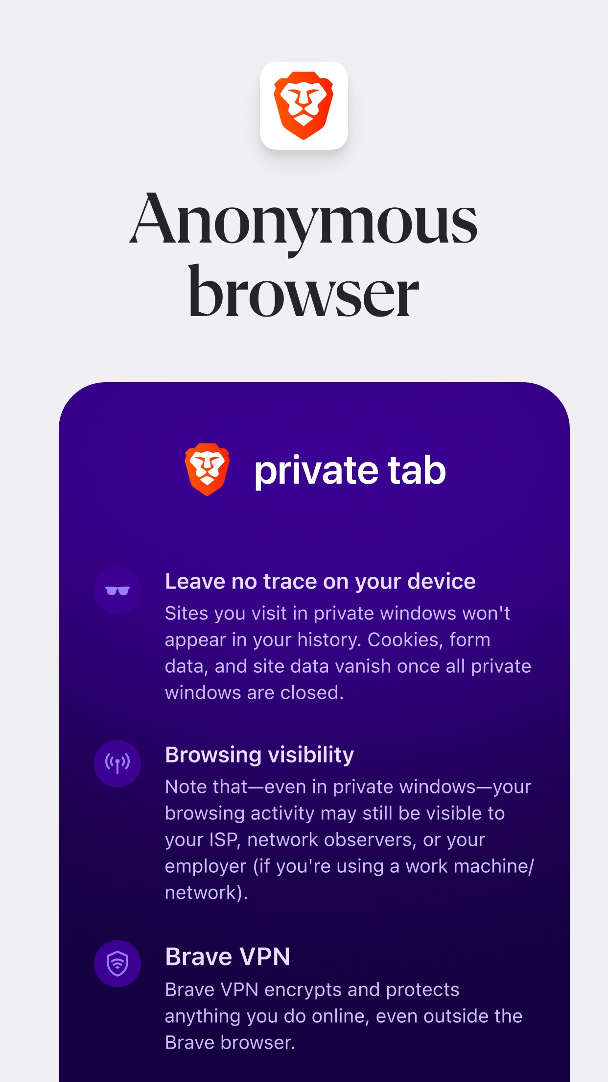 Brave Private Web Browser, VPN8