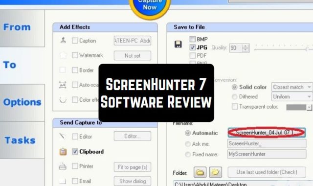 ScreenHunter 7 Software Review