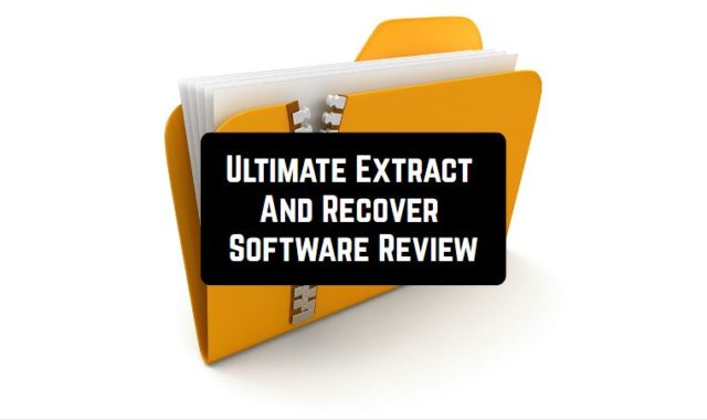 Ultimate Extract And Recover Software Review