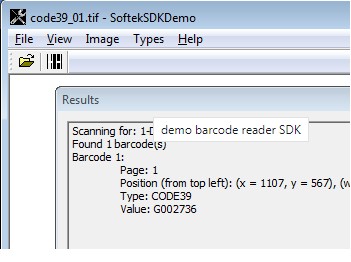 The Softek Barcode Reader2