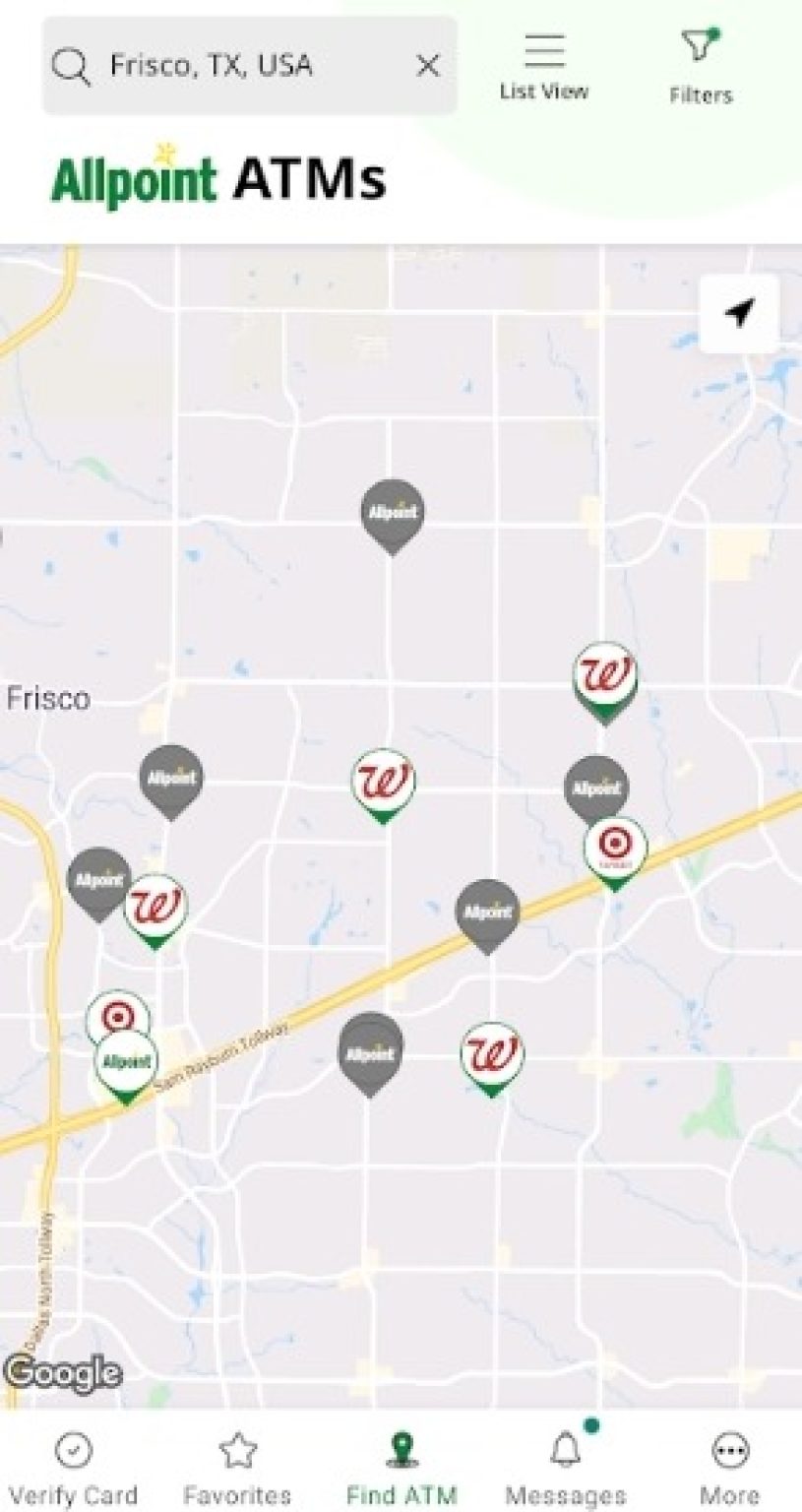 affinity plus free atm locations