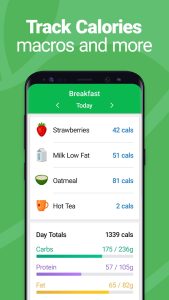 calories Tracker screen