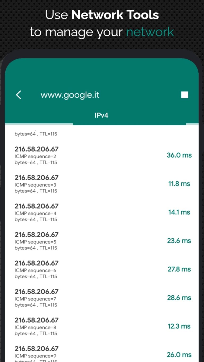 Net tools android. Netx.
