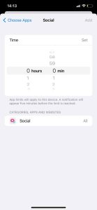 app limits timer