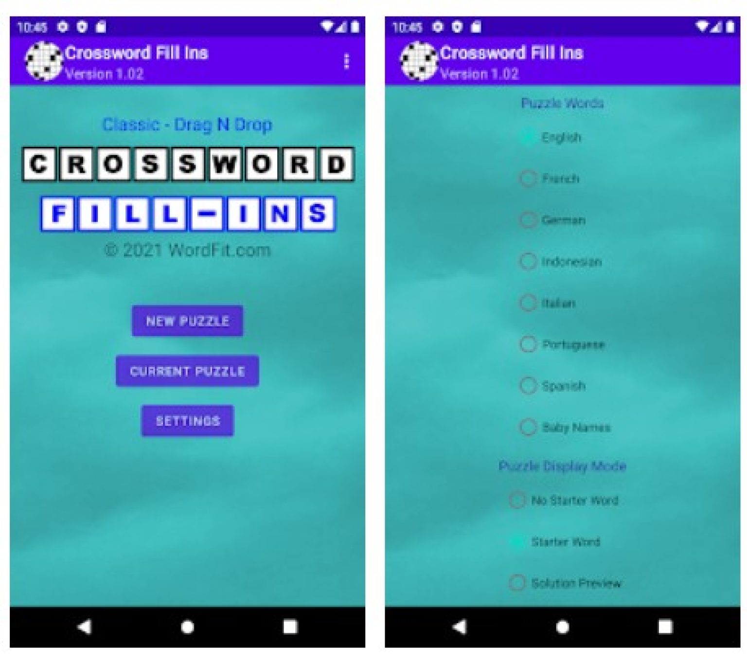 DragnDrop Crossword FillIns App Review Freeappsforme Free apps