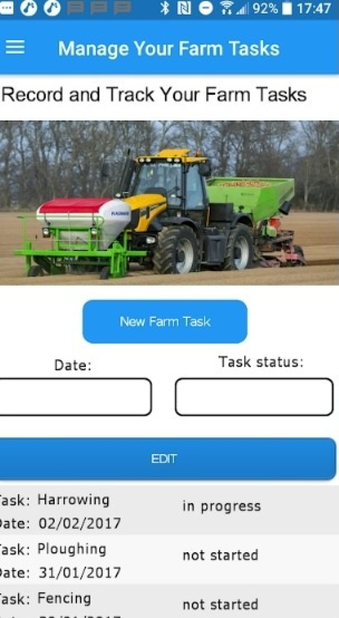 Farm Accounting App