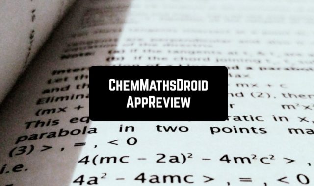 ChemMathsDroid AppReview