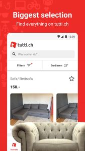 tutti.ch screen 1