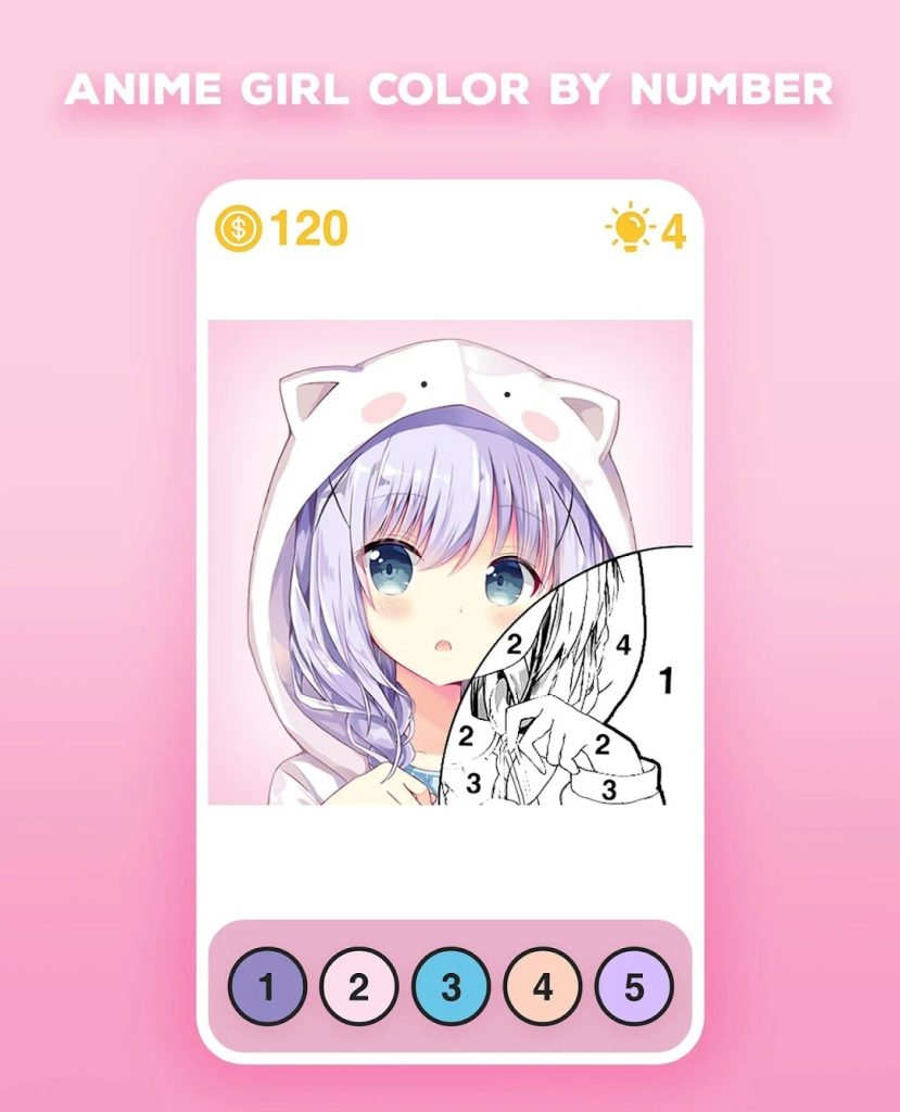 kawaii Anime & Manga - Color by Number for Android - Download