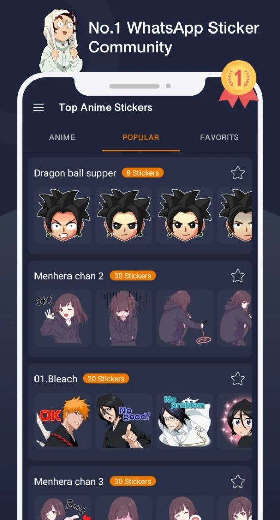 Anime Sticker for iOS & Android