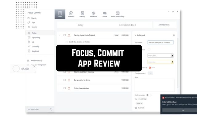 Focus, Commit App Review