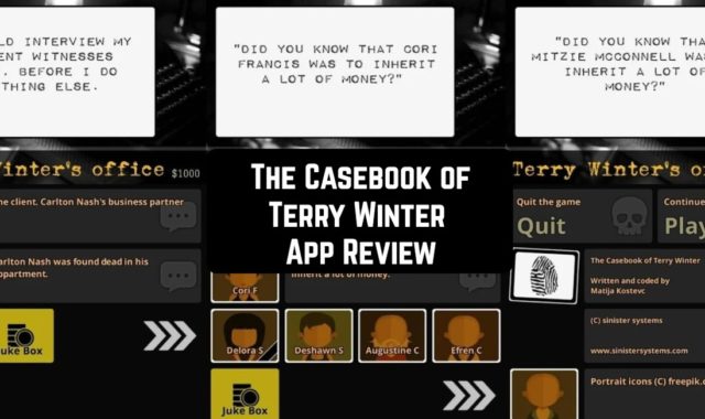 The Casebook of Terry Winter App Review