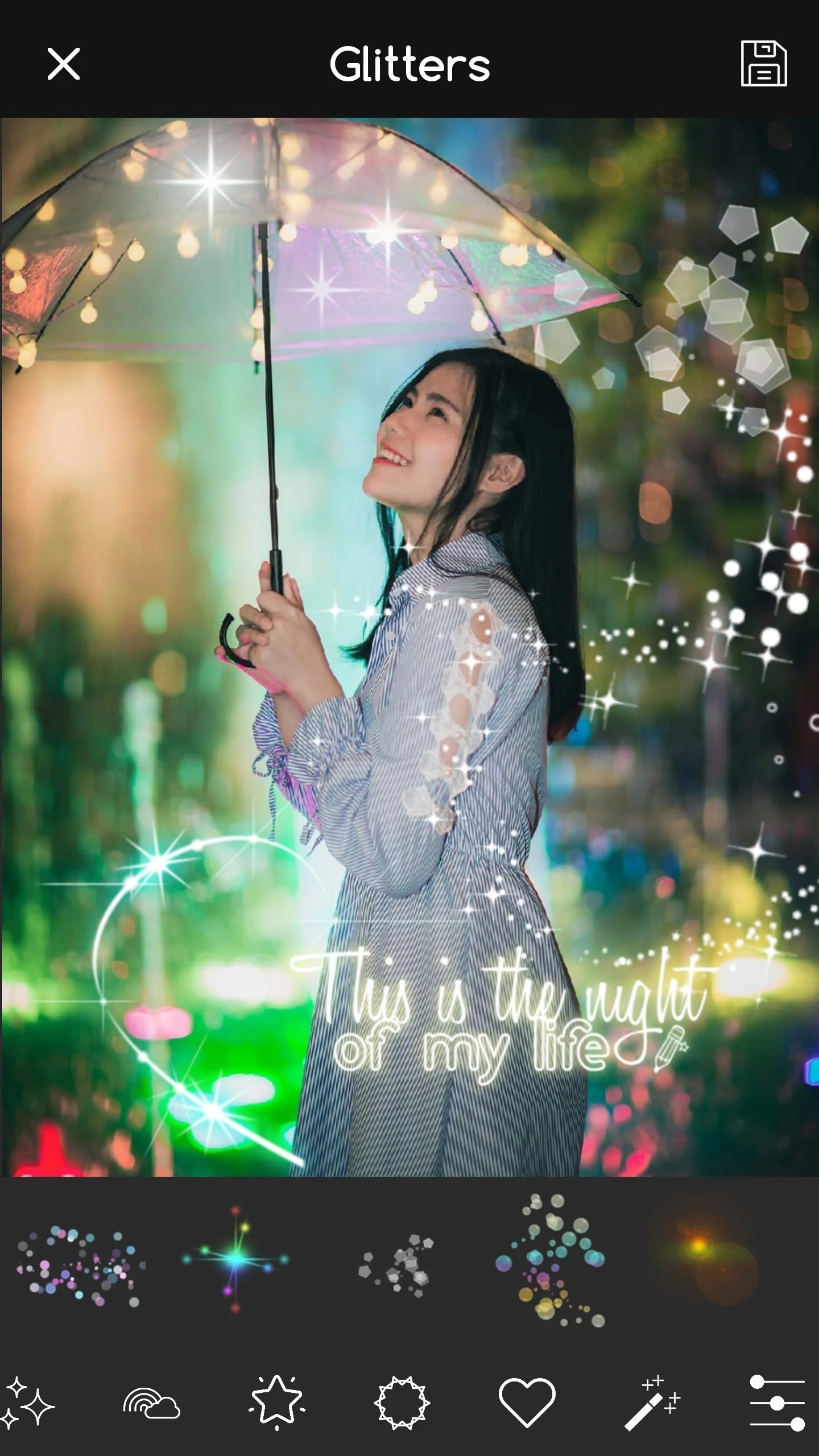 GlitterCamerascreen1 Free apps for Android and iOS