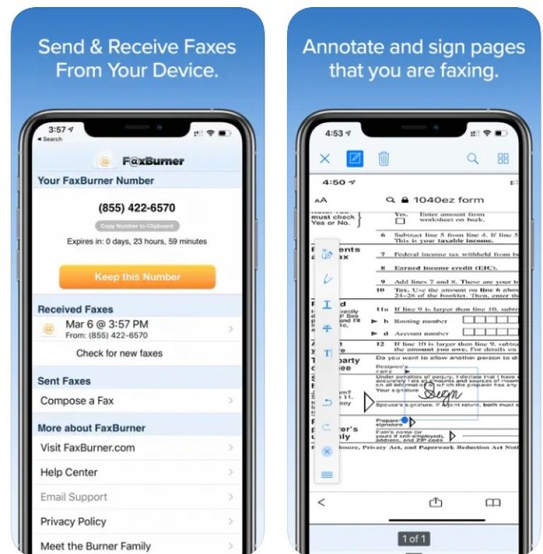 11 Free Fax Apps In 2024 For Android And IPhone Freeappsforme Free   Faxburner1 768x784 