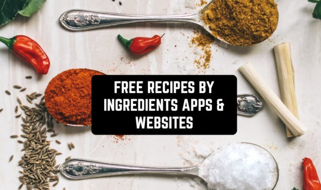 16 Free Recipes by Ingredients Apps & Websites in 2024