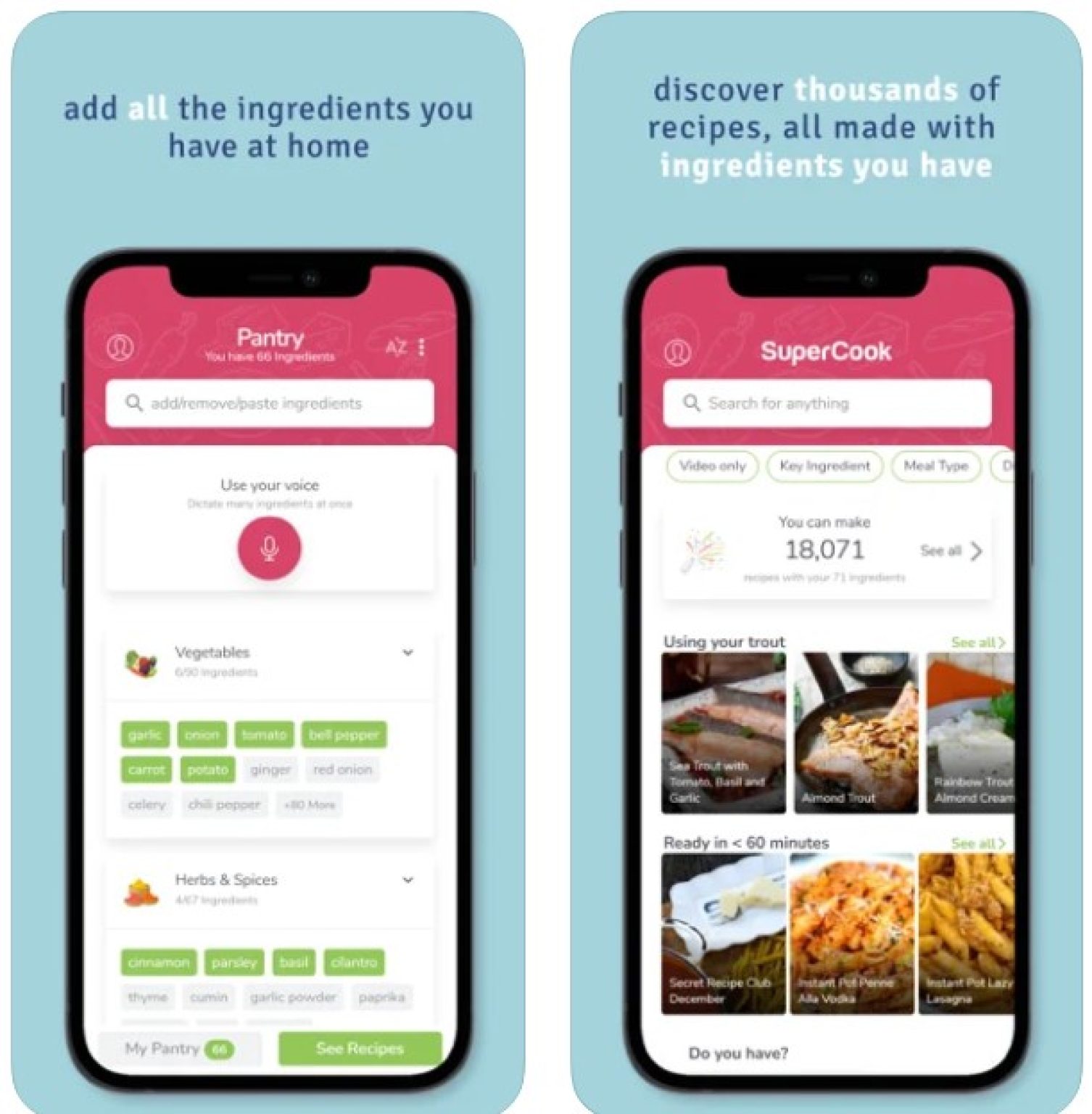 16 Free Recipes by Ingredients Apps & Websites in 2023 | Freeappsforme ...