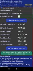 Car Truck Payment Calculator 2