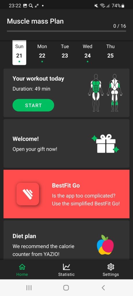 BestFit Pro – training plan1