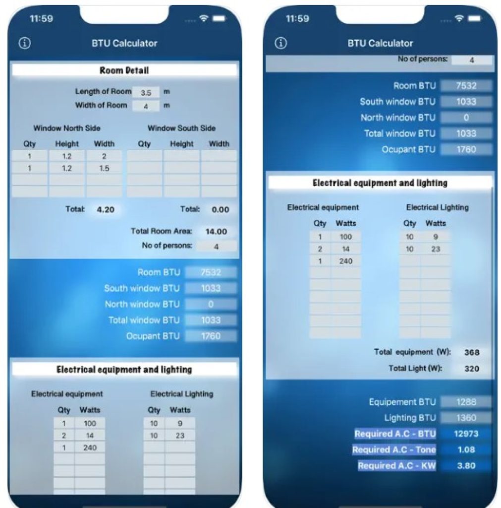 BTU Calculator - Data Centers1