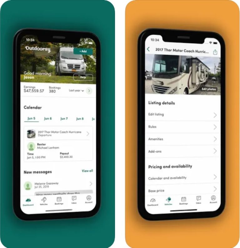 travel trailer rental app