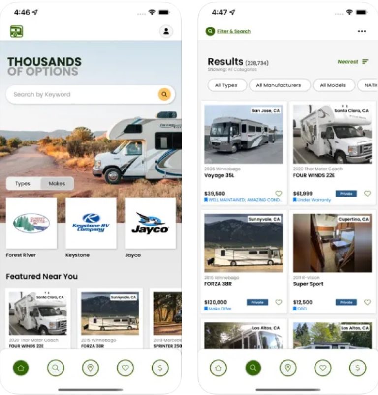 travel trailer rental app